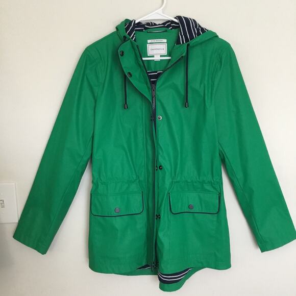 Charter Club Jackets & Blazers - Charter Club Water-Resistant Green Hooded Anorak Jacket Sz S